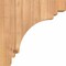 Ekena Millwork Pescadero Smooth Corbel, Western Red Cedar, 3 1/2"W x 8"D x 8"H COR04X08X08PEC00SWR - alternate 3